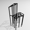 chaise noire comme munari rodolphe dogniaux 39